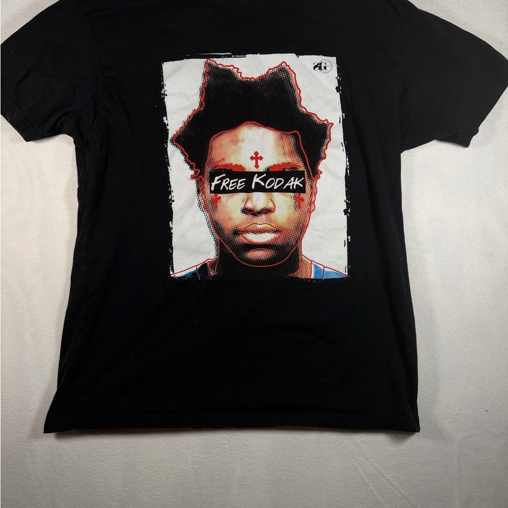 Black Graphic Tee with Bold Design